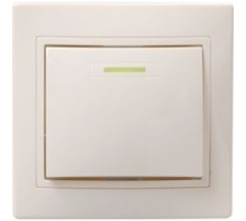 Iek EVK11-K33-10-DM ВС10-1-1-ККм Выключатель 1кл с инд. 10А КВАРТА (кремовый) Iek EVK11-K33-10-DM ВС10-1-1-ККм Выключатель 1кл с инд. 10А КВАРТА (кремовый)