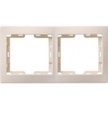 Iek EMK20-K33-DM РГ-2-ККм Рамка 2местн. горизонт. КВАРТА (кремовый)