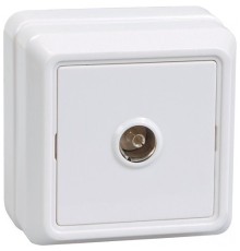 Iek EAO10-K01-DC РТВ20-ОБ Розетка 1местн. телевиз. ОКТАВА (белый)