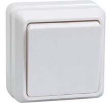 Iek EVO13-K01-10-DC ВСк20-1-0-ОБ Выключатель 1кл кноп. 10А ОКТАВА (белый)