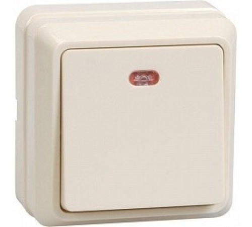Iek EVO11-K33-10-DC ВС20-1-1-ОКм Выключатель 1кл с инд. 10А откр.уст. ОКТАВА (кремовый) Iek EVO11-K33-10-DC ВС20-1-1-ОКм Выключатель 1кл с инд. 10А откр.уст. ОКТАВА (кремовый)