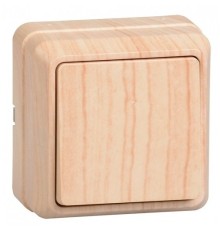 Iek EVO10-K03-10-DC ВС20-1-0-ОС Выключатель 1кл 10А откр.уст. ОКТАВА (сосна)