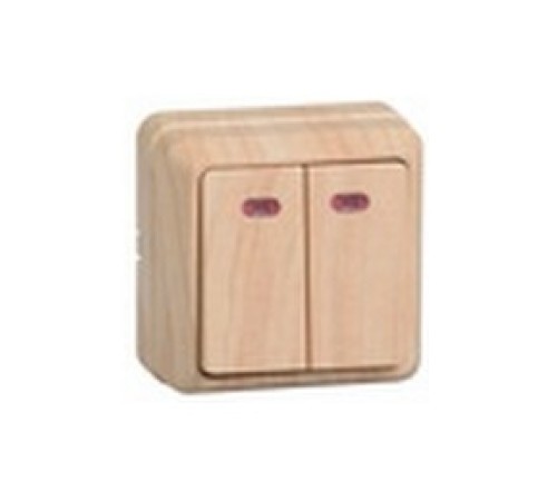 Iek EVO21-K03-10-DC ВС20-2-1-ОС Выключатель 2кл с инд. 10А ОКТАВА (сосна) Iek EVO21-K03-10-DC ВС20-2-1-ОС Выключатель 2кл с инд. 10А ОКТАВА (сосна)