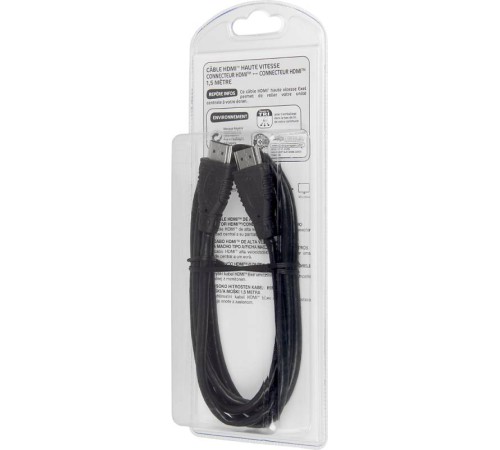 Кабель аудио-видео HDMI (m)/HDMI (m) 1.5м. черный (109519) Кабель аудио-видео HDMI (m)/HDMI (m) 1.5м. черный (109519)
