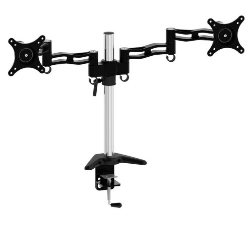 Кронштейн для мониторов Cactus CS-VM-D08-AL серебристый 13"-27" макс.8кг настольный поворот и наклон