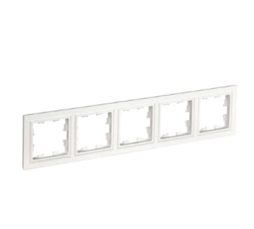 IEK BR-M52-K01 BRITE Рамка 5-мест. РУ-4-БрБ бел. IEK BR-M52-K01 BRITE Рамка 5-мест. РУ-4-БрБ бел.