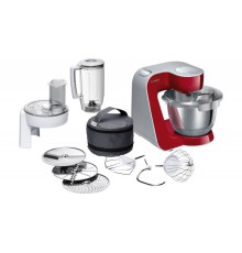 Кухонная машина Bosch MUM58720 планетар.вращ. 1000Вт красный/серебристый