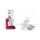 Кухонная машина Bosch MUM58720 планетар.вращ. 1000Вт красный/серебристый