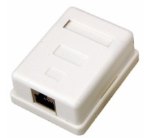 REXANT 03-0122 Розетка компьютерная внешняя, 1-порт RJ-45 (8P8C), FTP экранированная, категория 5e (10 шт)