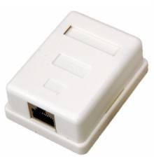 REXANT 03-0122 Розетка компьютерная внешняя, 1-порт RJ-45 (8P8C), FTP экранированная, категория 5e (10 шт)