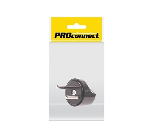 REXANT 11-1067-9 Сетевой переходник «Питер» черный 6А PROconnect