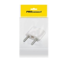 REXANT 11-1041-9 Сетевой переходник плоский "Тефаль" белый  PROCONNECT