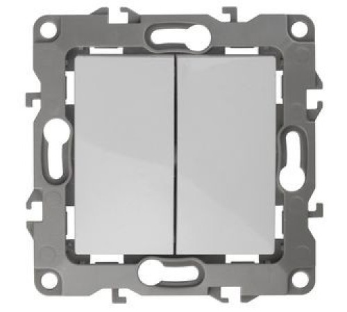 Эра Б0034229 14-1104-01 Выключатель двойной, 10АХ-250В, IP20, Эра Elegance, белый Эра Б0034229 14-1104-01 Выключатель двойной, 10АХ-250В, IP20, Эра Elegance, белый