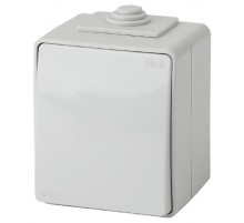 Эра Б0035972 11-1601-03 Выключатель IP65, 10АХ-250В, ОУ, Эра Эксперт, серый