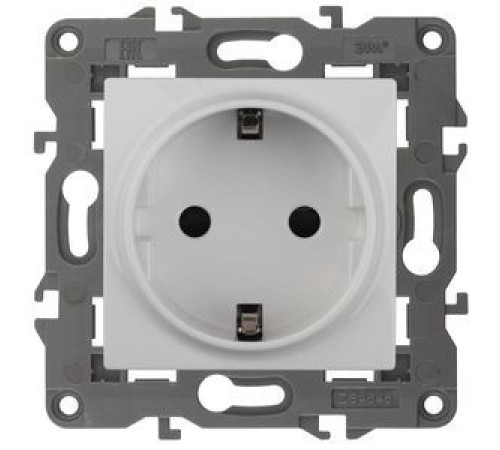 Эра Б0034272 14-2102-01 Розетка 2P+E Schuko со шторками, 16A-250В, IP20, Эра Elegance, белый Эра Б0034272 14-2102-01 Розетка 2P+E Schuko со шторками, 16A-250В, IP20, Эра Elegance, белый