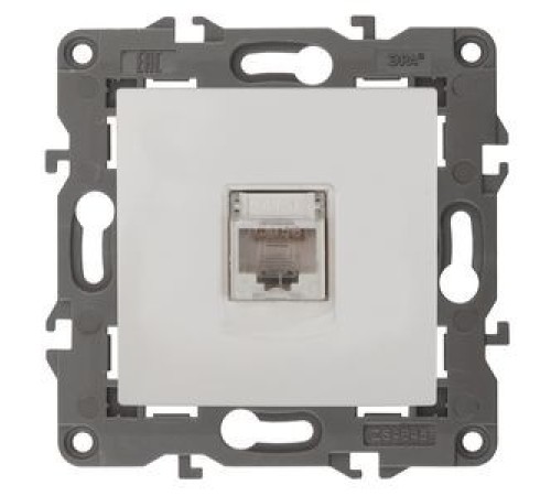 Эра Б0034302 14-3107-01 Розетка RJ45, IP20, белый Эра Б0034302 14-3107-01 Розетка RJ45, IP20, белый