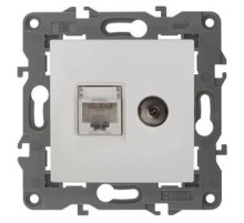 Эра Б0034314 14-3110-01 Розетка RJ45+TV, IP20, белый