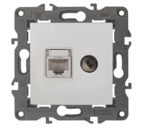 Эра Б0034314 14-3110-01 Розетка RJ45+TV, IP20, белый Эра Б0034314 14-3110-01 Розетка RJ45+TV, IP20, белый