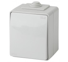 Эра Б0035975 11-1603-03 Переключатель IP65, 10АХ-250В, ОУ, Эра Эксперт, серый