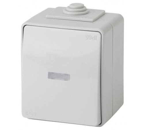 Эра Б0035974 11-1602-03 Выключатель с подсветкой IP65, 10АХ-250В, ОУ, Эра Эксперт, серый Эра Б0035974 11-1602-03 Выключатель с подсветкой IP65, 10АХ-250В, ОУ, Эра Эксперт, серый
