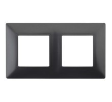 Эра Б0034391 14-5002-05  ЭРА Рамка на 2 поста, Эра Elegance, антрацит