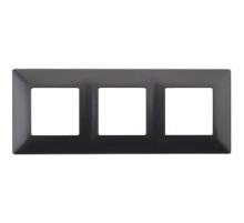 Эра Б0034397 14-5003-05  ЭРА Рамка на 3 поста, Эра Elegance, антрацит