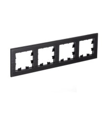 Systeme electric ATN312304 Рамка 4-постовая ATLASDESIGN NATURE, МЕТАЛЛ ОНИКС