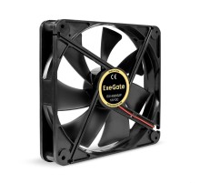 Exegate EX294951RUS Вентилятор 12В DC ExeGate EX14025S2P (140x140x25 мм, Sleeve bearing (подшипник скольжения), 2pin (разъем 2.54), 1200RPM, 24dBA)
