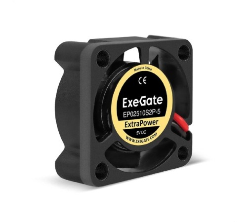 Exegate EX295188RUS Вентилятор 5В DC ExeGate ExtraPower EP02510S2P-5 (25x25x10 мм, Sleeve bearing (подшипник скольжения), 2pin, 12000RPM, 26dBA)