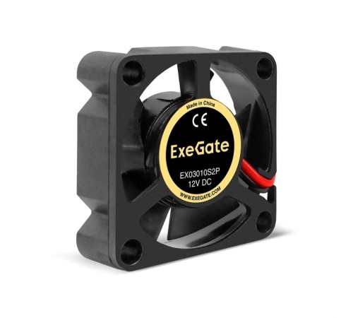 Exegate EX295214RUS Вентилятор 12B DC ExeGate EX03010S2P (30x30x10 мм, Sleeve bearing (подшипник скольжения), 2pin, 1000RPM, 28,5dBA)
