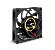 Exegate EX295232RUS Вентилятор 12В DC ExeGate ExtraPower EP07015B2P (70x70x15 мм, 2-Ball (двойной шарикоподшипник), 2pin, 3100RPM, 28dBA)
