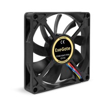 Exegate EX295235RUS Вентилятор 12В DC ExeGate EX08015S4P-PWM (80x80x15 мм, Sleeve bearing (подшипник скольжения), 4pin, PWM, 25.5dBA)