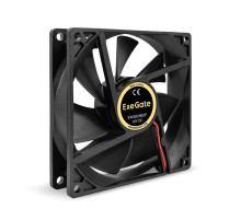 Exegate EX295241RUS Вентилятор 12В DC ExeGate EX09225B2P (92x92x25 мм, 2-Ball (двойной шарикоподшипник), 2pin, 2150RPM, 27dBA)