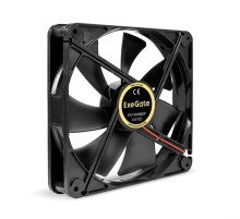 Exegate EX295249RUS Вентилятор 12В DC ExeGate EX14025B2P (140x140x25 мм, 2-Ball (двойной шарикоподшипник), 2pin, 1250RPM, 24,5dBA)