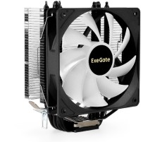 Exegate EX295003RUS Кулер ExeGate Dark Magic EE400XL-PWM.ARGB (Al+Cu, черное покрытие, 4 тепл.трубки, LGA775/1150/1151/1155/1156/1200/1700/AM2/AM2+/AM3/AM3+/AM4/AM5/FM1/FM2/754/939/940, TDP 125W, Fan