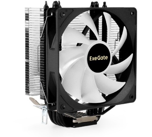 Exegate EX295003RUS Кулер ExeGate Dark Magic EE400XL-PWM.ARGB (Al+Cu, черное покрытие, 4 тепл.трубки, LGA775/1150/1151/1155/1156/1200/1700/AM2/AM2+/AM3/AM3+/AM4/AM5/FM1/FM2/754/939/940, TDP 125W, Fan