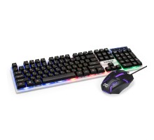 Exegate EX295301RUS Комплект ExeGate Professional Standard Combo MK140 с подсветкой (клавиатура влагозащищенная 104кл. +  мышь оптическая 1000dpi, 3 кнопки и колесо прокрутки, длина кабелей 1,5м; USB,