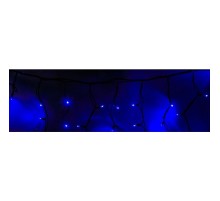 Neon-night 255-253 Гирлянда Айсикл (бахрома) светодиодный, 5,6 х 0,9 м, с эффектом мерцания,черный провод "КАУЧУК", 230 В, диоды синие, 240 LED NEON-NIGHT