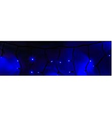 Neon-night 255-253 Гирлянда Айсикл (бахрома) светодиодный, 5,6 х 0,9 м, с эффектом мерцания,черный провод "КАУЧУК", 230 В, диоды синие, 240 LED NEON-NIGHT