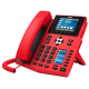 Ip-телефон Fanvil HD Voice16 SIP Lines 4 Line Key 30 DSS Keys IPV6/OPUS 3.5"+2.4" Dual Color ScreenWIFI & Built-in BluetoothPOE +GigabitPSU (X5U Red)