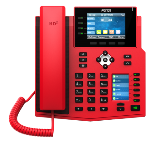 Ip-телефон Fanvil HD Voice16 SIP Lines 4 Line Key 30 DSS Keys IPV6/OPUS 3.5"+2.4" Dual Color ScreenWIFI & Built-in BluetoothPOE +GigabitPSU (X5U Red) Ip-телефон Fanvil HD Voice16 SIP Lines 4 Line Key 30 DSS Keys IPV6/OPUS 3.5"+2.4" Dual Color ScreenWIFI & Built-in BluetoothPOE +GigabitPSU (X5U Red)