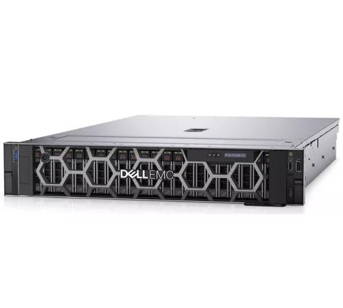 Шасси серверное DELL PowerEdge R750 2U/16SFF SAS/SATA+8NVMe/ 1xHS/H755/IDRAC9 ent/2xGE/4xPCiE/1xOCP 3.0/6 high perf/Bezel/rails/ noCMA/1YWARR (R750-24SFF-01nt)