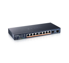Коммутатор Мультигигабитный Smart L3 Lite коммутатор Zyxel NebulaFlex XMG1915-10EP, 8xRJ-45: 1/2.5G PoE++, 2xSFP+, бесшумный (без вентилятора), бюджет PoE 130 Вт (XMG1915-10EP-EU0101F)
