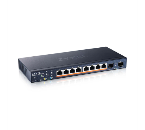 Коммутатор Мультигигабитный Smart L3 Lite коммутатор Zyxel NebulaFlex XMG1915-10EP, 8xRJ-45: 1/2.5G PoE++, 2xSFP+, бесшумный (без вентилятора), бюджет PoE 130 Вт (XMG1915-10EP-EU0101F)