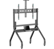 ONKRON TS2080-B чёрная стойка для телевизора с кронштейном 60"-120", мобильная
