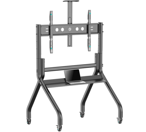 ONKRON TS2080-B чёрная стойка для телевизора с кронштейном 60"-120", мобильная