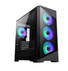 GameMax Корпус Destroyer TGB без БП(ATX, Черн.,USB3.0, Зак.стек., 4*120мм. ARGB , пыл.фильтр)