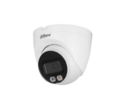 DAHUA DH-IPC-HDW2249TP-S-LED-0280B Уличная купольная IP-видеокамера Full-color с ИИ 2Мп; 1/2.8” CMOS, объектив 2.8мм, видеоаналитика, LED-подсветка до 30м