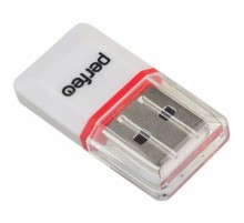Perfeo Card Reader Micro SD, (PF-VI-R008 White) белый (PF_5056)