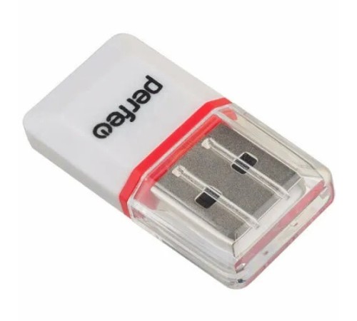 Perfeo Card Reader Micro SD, (PF-VI-R008 White) белый (PF_5056)